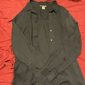 Black Silk Dress Shirt